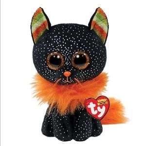 Ty Beanie Boos Morticia Black Halloween Cat